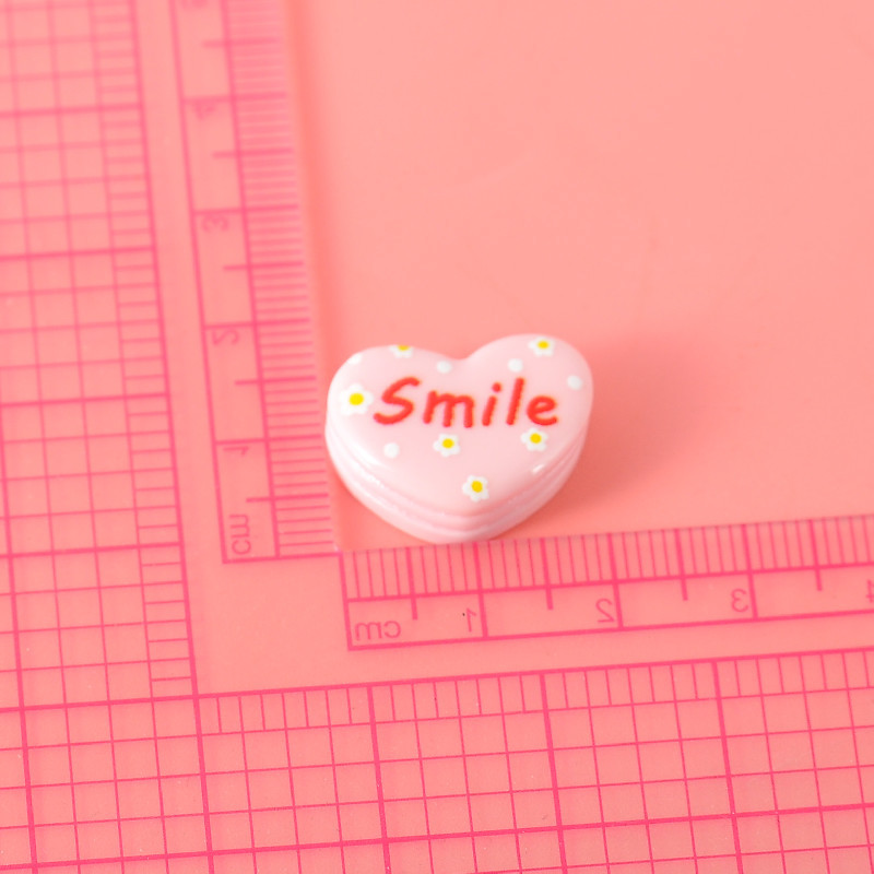 Cute spring text macaron diy cream glue self-made phone case headwear resin jewelry accessories wholesale details Picture