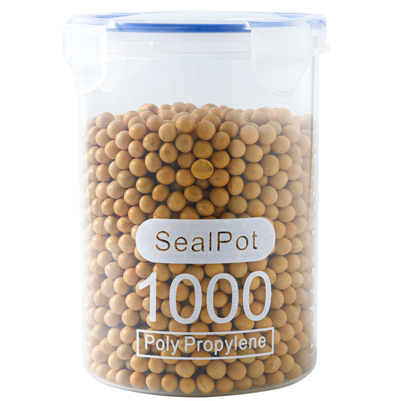 Plastic Multigrain Jar Kitchen Food Sealed Jar Storage Transparent Storage Sealed Storage Box Milk Powder Can Five Grain Milk Item Picture