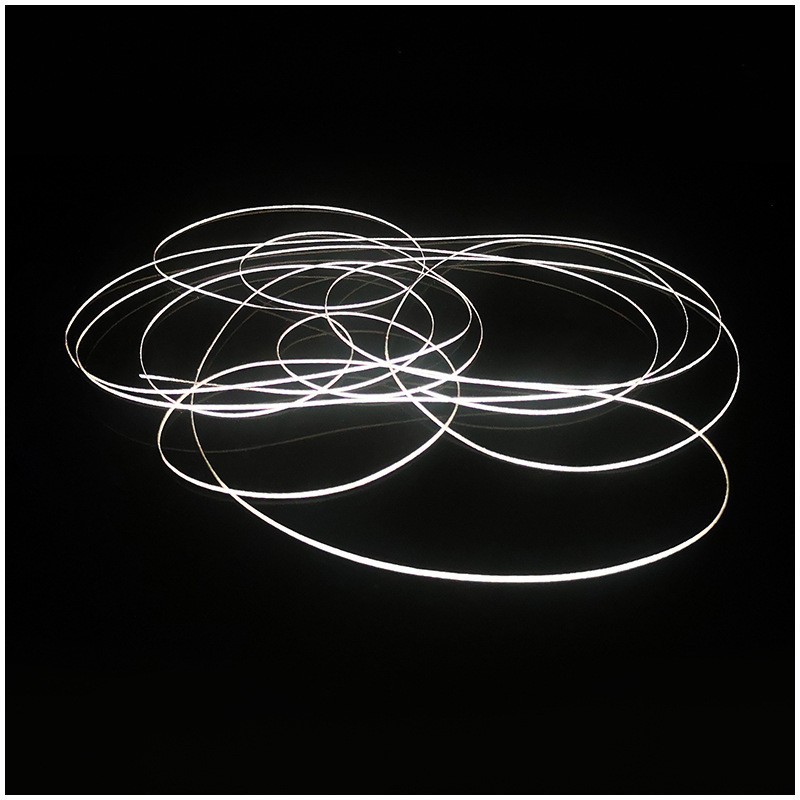 厂家直销反光丝高亮亮银单双面彩色反光丝服装纺织辅料细节图