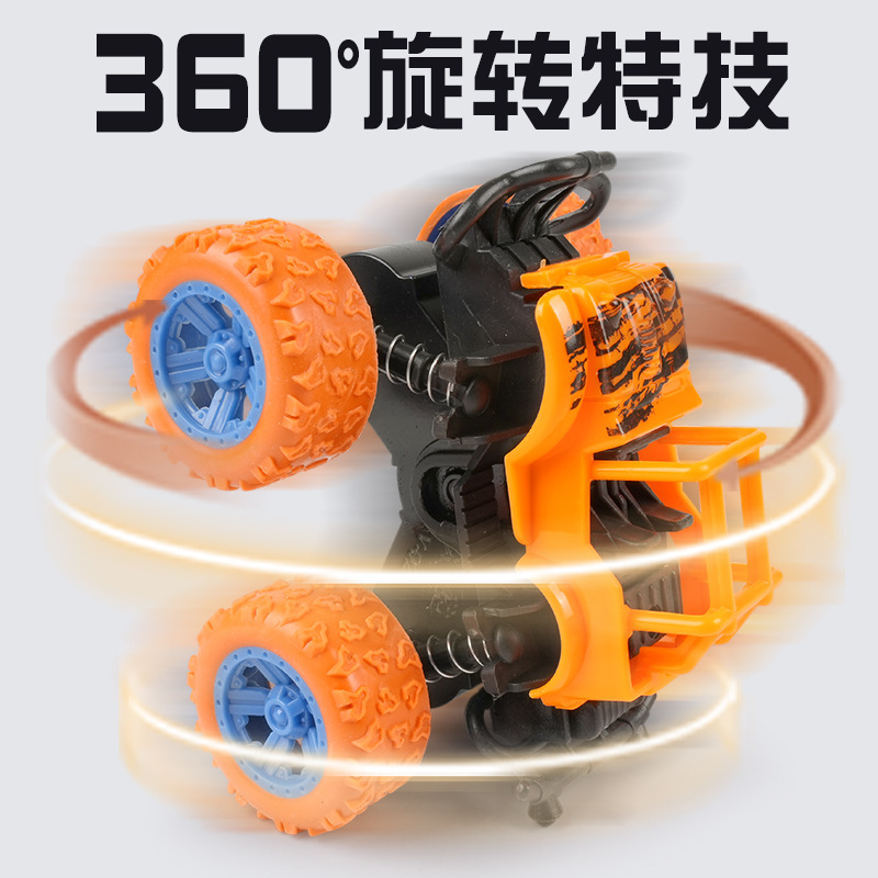 Cross-Border Inertial Four-Wheel Drive Stunt Rotating Off-Road Vehicle Model Children's Toy Car Playground Stalls Factory Direct Supply Application Scenario