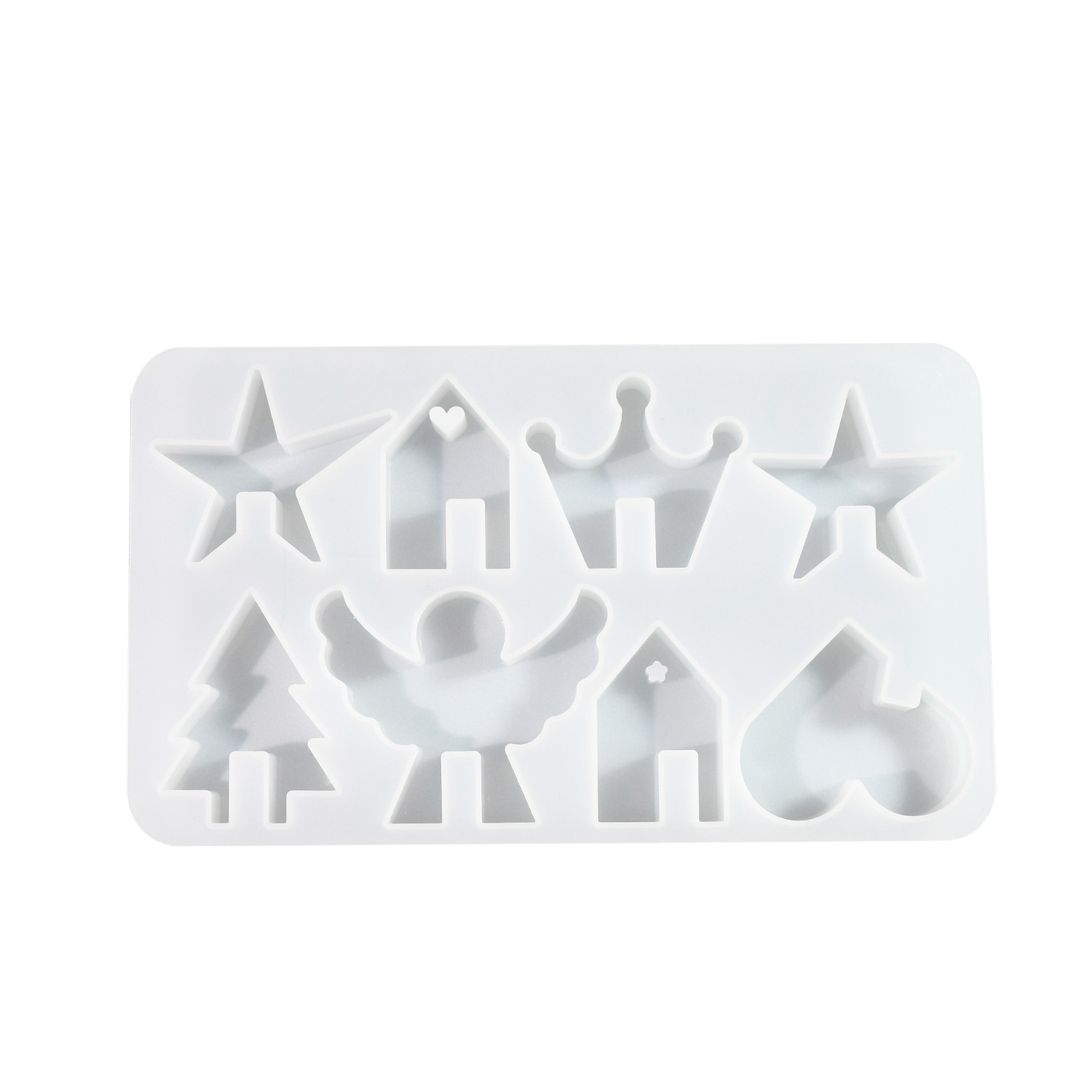 diy epoxy resin molds, Angel House ornaments, silicone molds, mirror resin molds, cross-border exclusive supply Item Picture