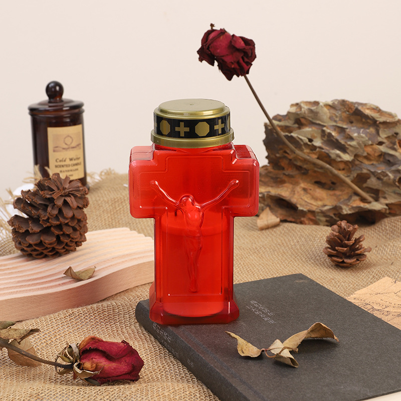 跨境LED户外祭拜祷告墓地装饰祭祀电子蜡烛厂家直销