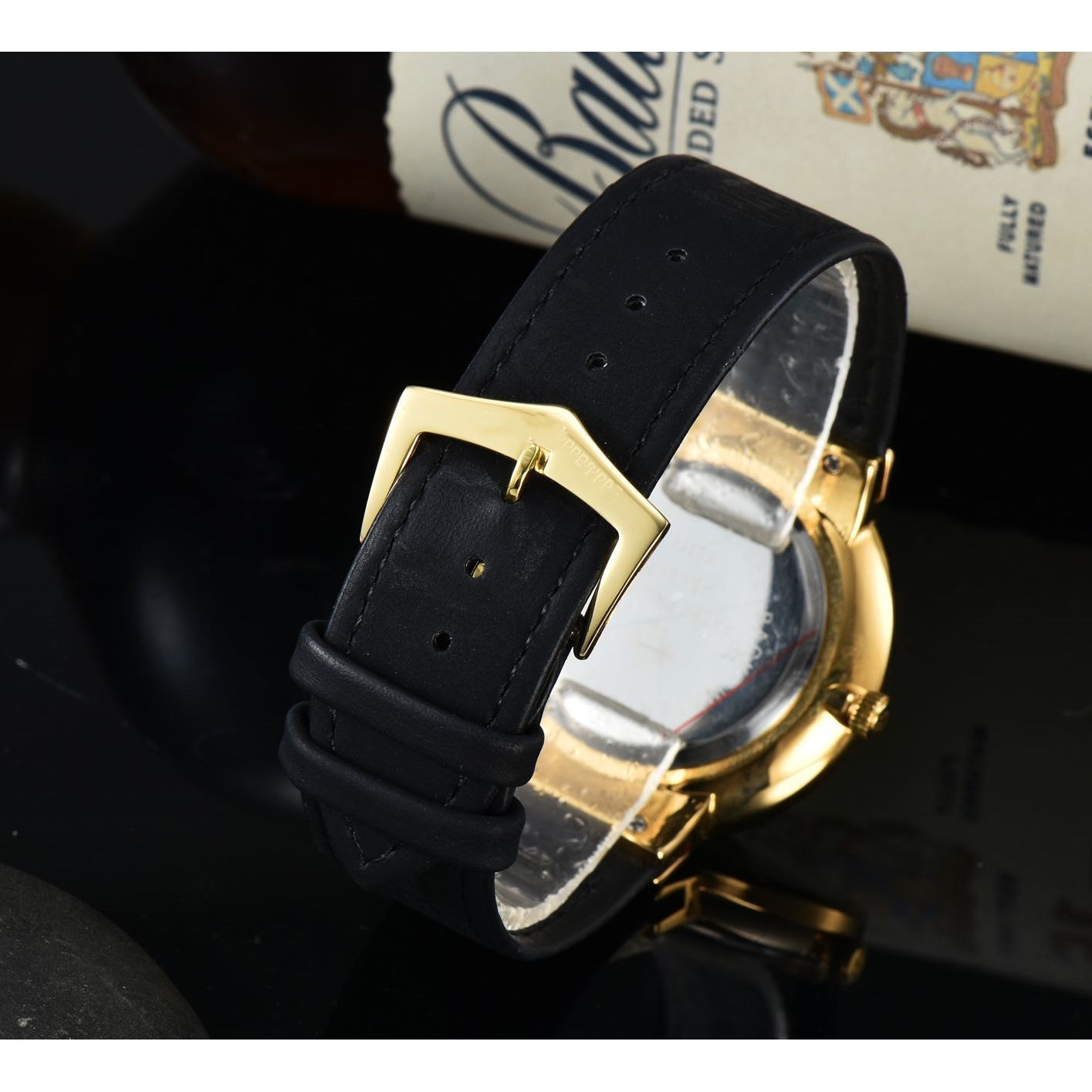 2022 Patek Fashion Belt Men's Business Cross-border Timing Quartz Watch for Foreign Trade Timing Application Scenario