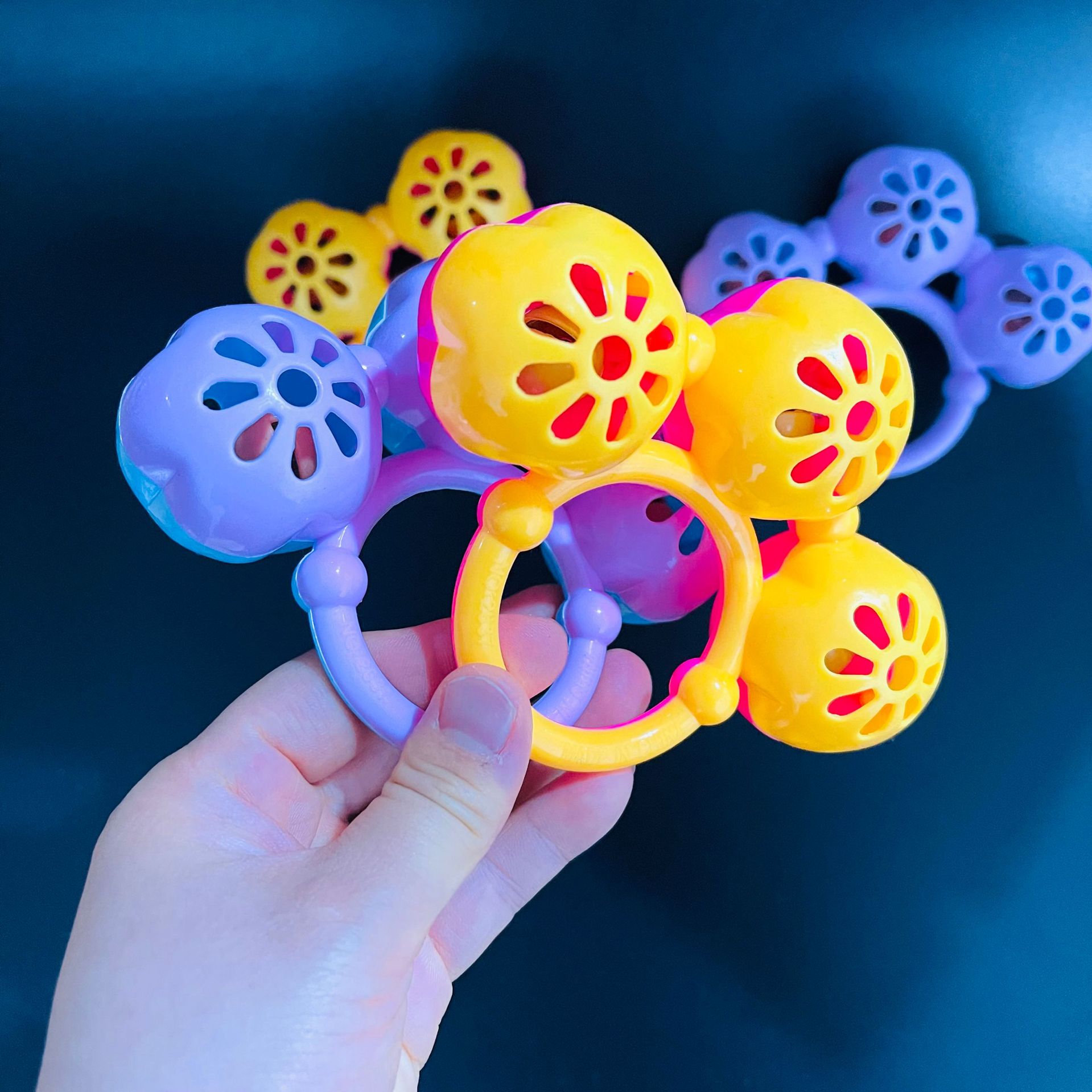 【 Zone 3-7 】2637 Rattle 10/ pack 840/ piece Sanhua Rattle Children's Hand Rattle 1 yuan Toy supply wholesale Educational baby toys wholesale hand rattle details Picture