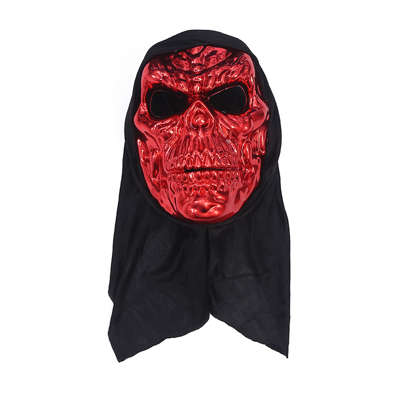 Horror Skull Set Halloween Full Face Mask Devil Props April Fool's Day Prank Atmosphere Props Cross-Border Exclusive details Picture