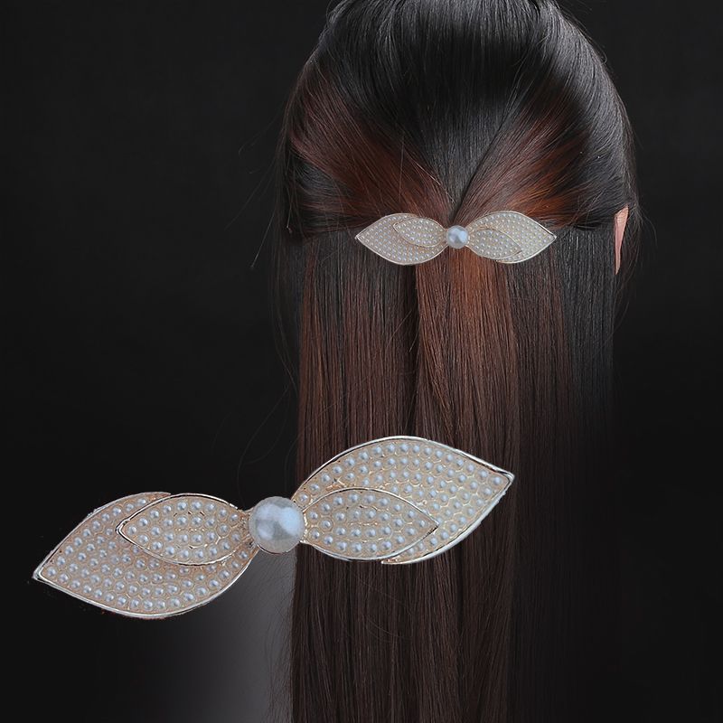 Hair clip side clips, pearl top clips, small spring clips, rhinestone hair clip clips, bangs hair accessories, head accessories, mom details Picture