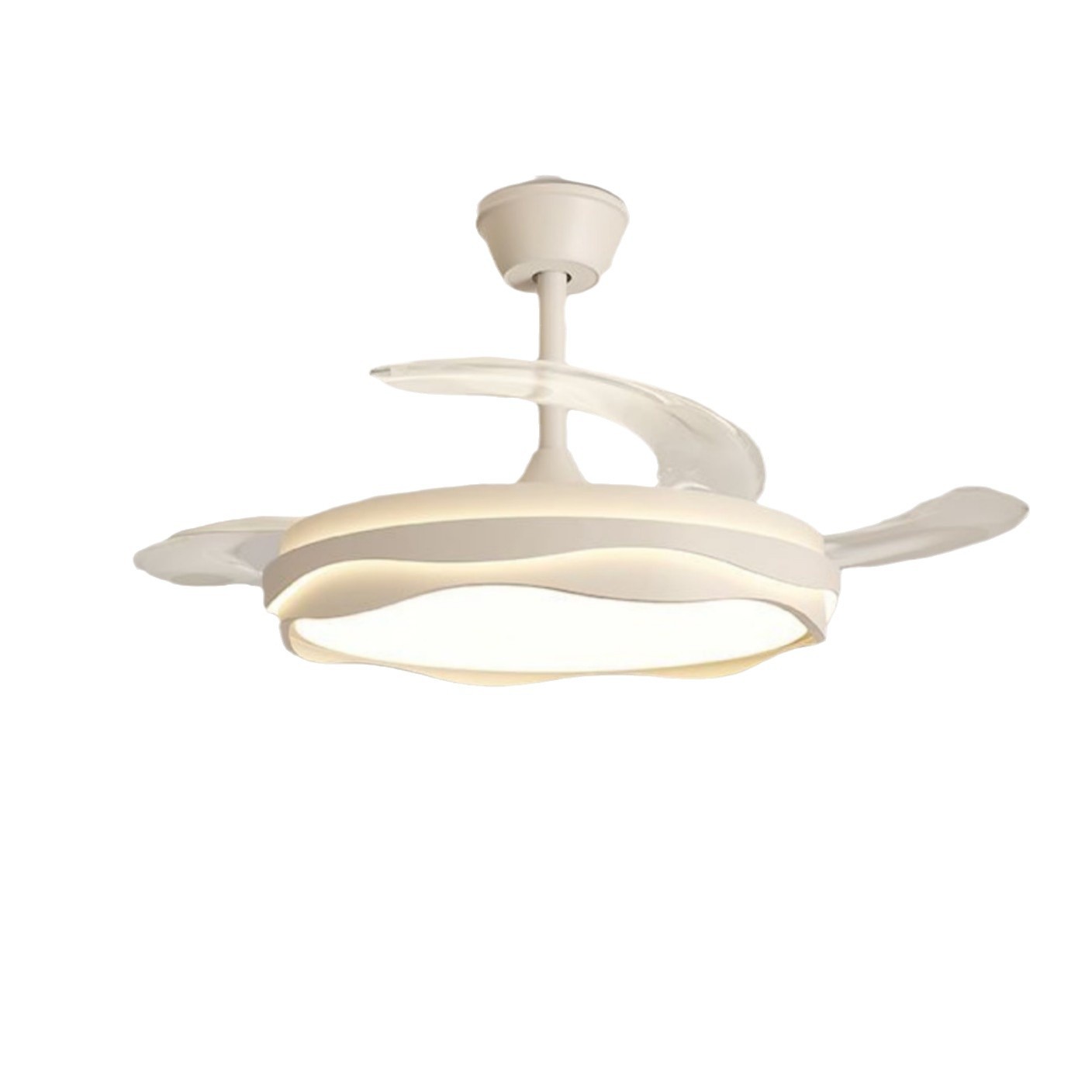 Invisible dining room fan light, bedroom fan light, home silent high-wind ceiling fan, integrated fan light, minimalist dining room Item Picture
