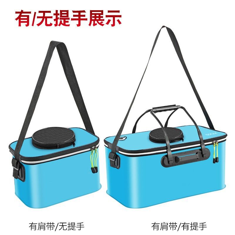 Wholesale fishing gear, fishing buckets, live fish buckets, EVA multi-purpose, foldable outdoor car wash buckets, fish keeping buckets pic 7