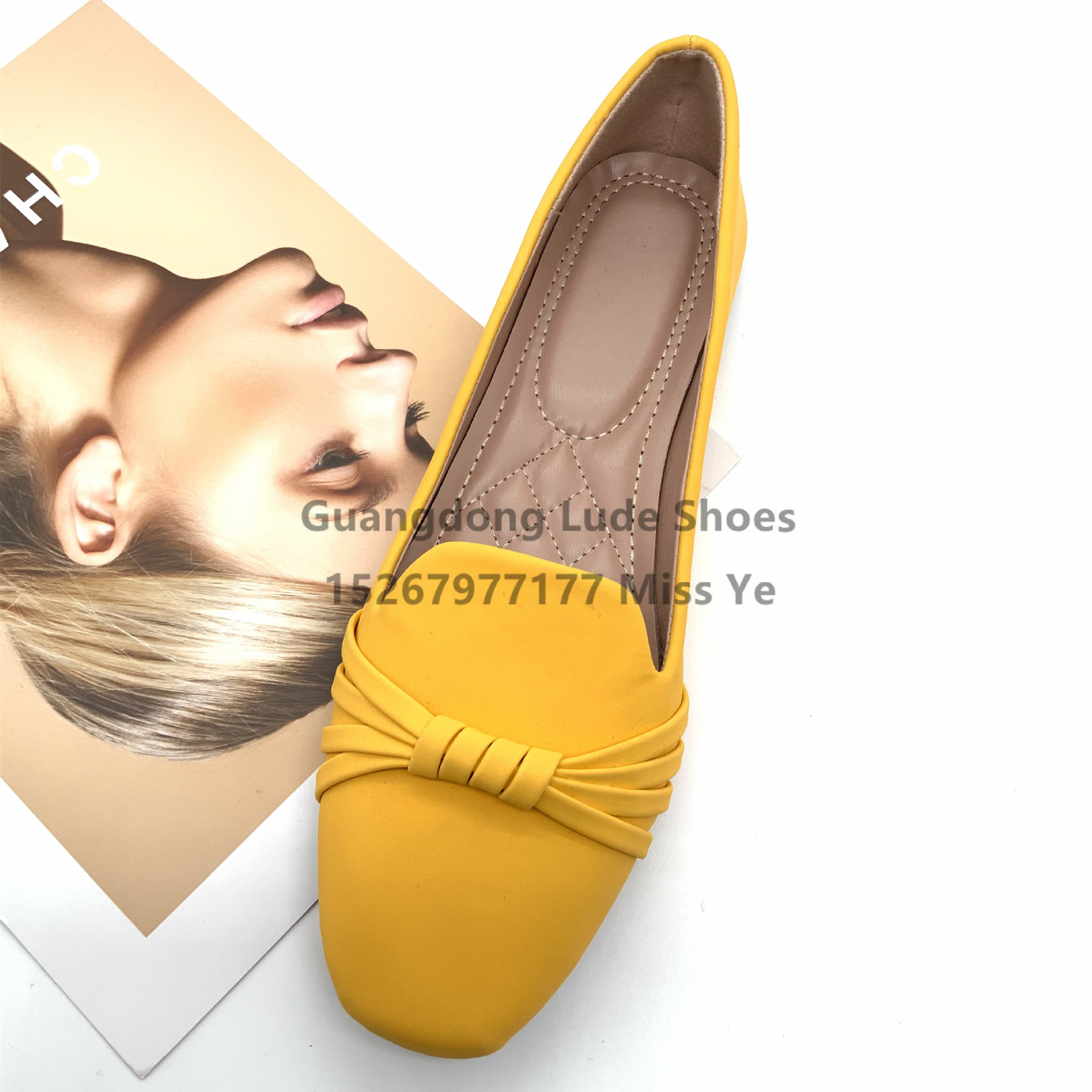 2022 New Casual Single Shoes Women Fashion All Comfortable Flat Shoes Guangzhou Women's Shoes Craft Shoes Single Shoes Women Specification drawing