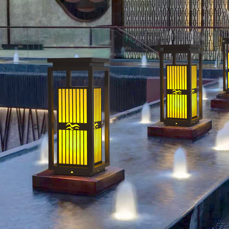 草坪灯户外防白底实物图