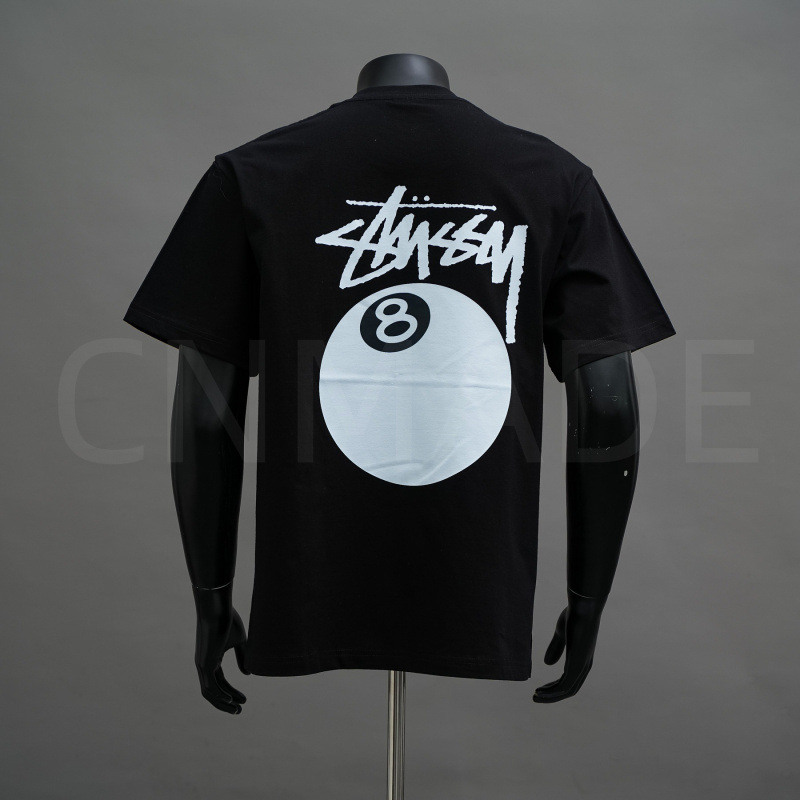 Cross-border 2026 summer sales volume trendy brand Si short-sleeved T-shirt, Dice Black Eight ice cream basic style American couple summer T-shirt