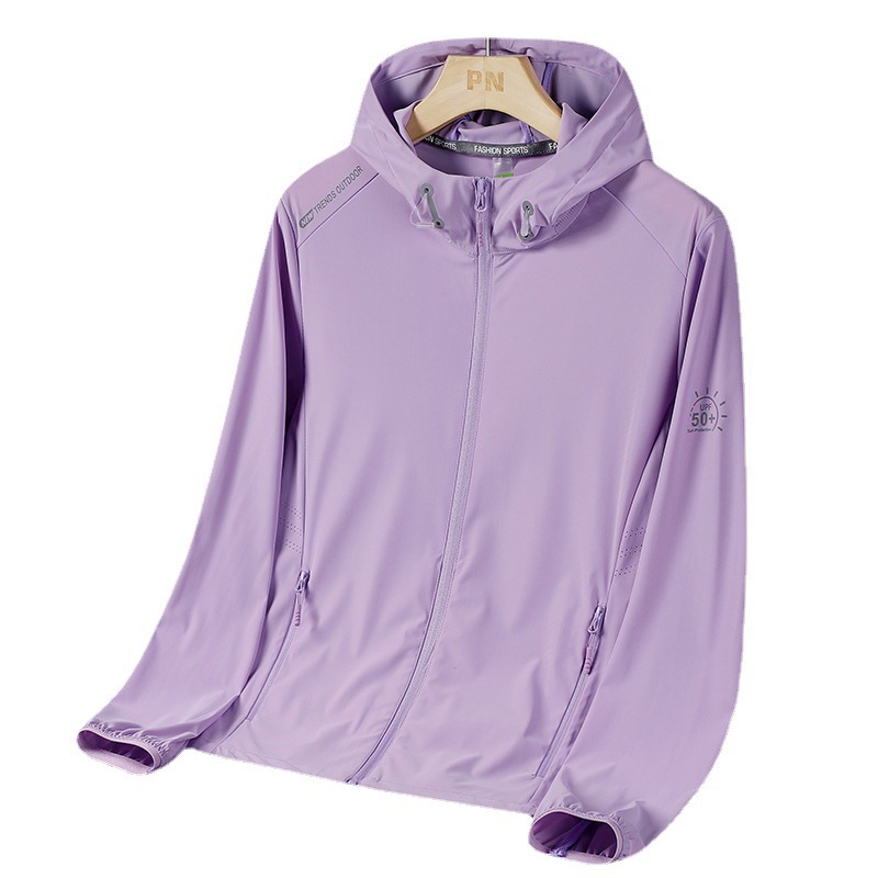 2025 New high-end men's sun-protective clothing, outdoor ice silk waterproof quick-drying clothing, UV-resistant breathable skin windbreaker Item Picture