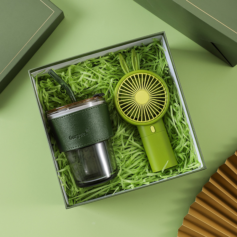 Practical business gift sets, creative souvenirs, Qixi Festival gifts, summer cups, fans, umbrellas, and opening gifts details Picture