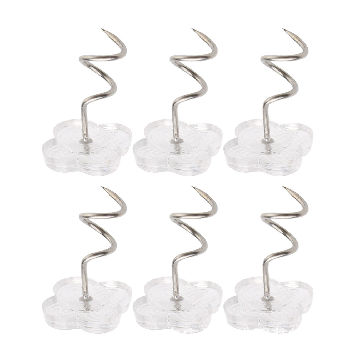 Fabricante al por mayor transparente espiral twist nails hogar cama cubierta de sofá fijo twist twist nails 50/100pcs caja Specification image
