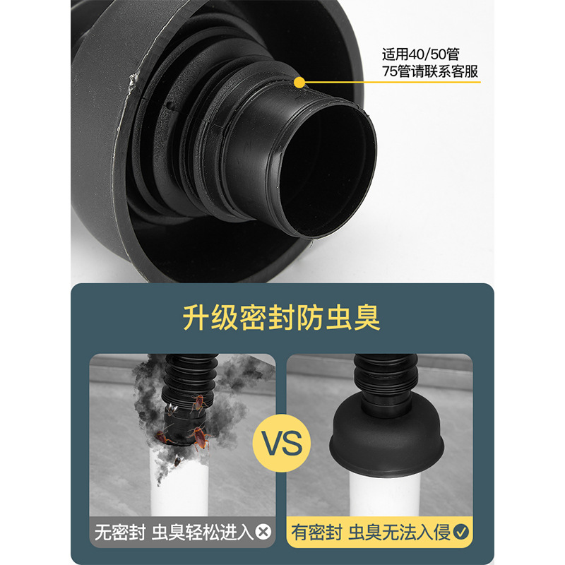 Wash Basin Water Pipe Deodorizer Wash Basin Basin Deodorizer Drain Channel Hose Table Basin Wall Drain Pipe Application Scenario