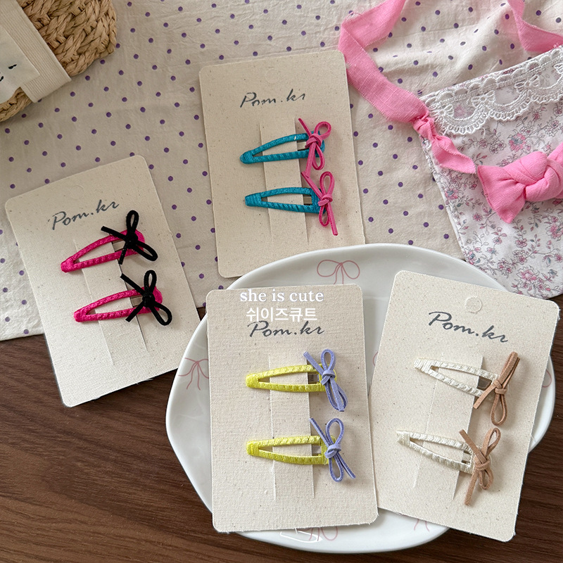 Korean girl lazo temperamento clip lateral flequillo clip dulce broche clip lateral bb clip corazón chica multiplos accesorios para el pelo