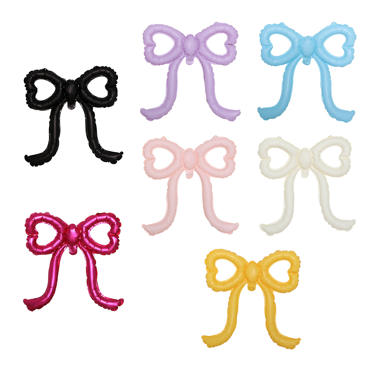 Matte heart-shaped bow balloons, aluminum film balloons, cross-border party decoration and arrangement, photo props, balloon decorations Application Scenario
