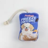 New pet cotton rope toy, dog vocal food, biscuits, teeth grinding, teeth cleaning, durable and boring toy Application Scenario