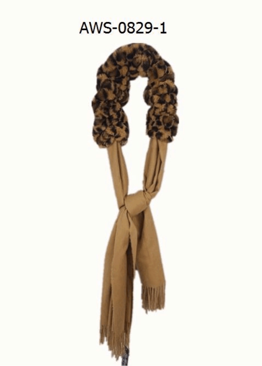 Autumn and winter woolen scarf and shawl made of rex rabbit fur, European and American style Application Scenario