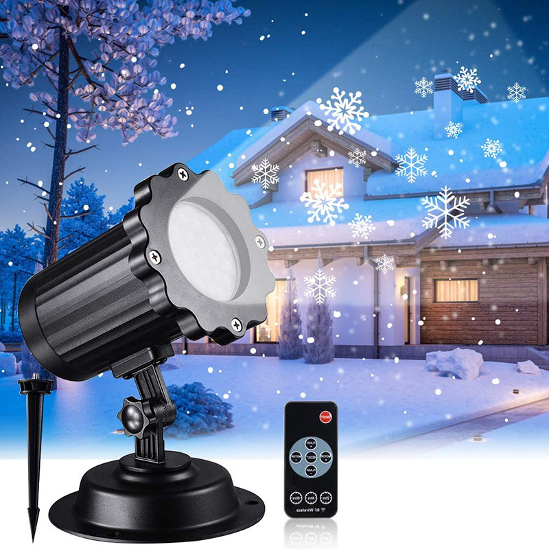 New LED blizzard snowflake outdoor lawn projection light Christmas party decorative snowflake light Application Scenario