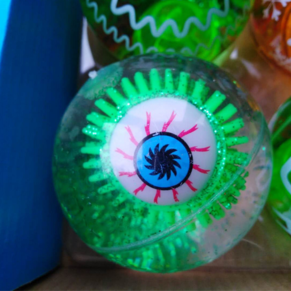 65mmTPU eyelash water ball, glitter elastic ball, prank horror toy, 3D fluffy eyeball, gold powder crystal ball Specification image