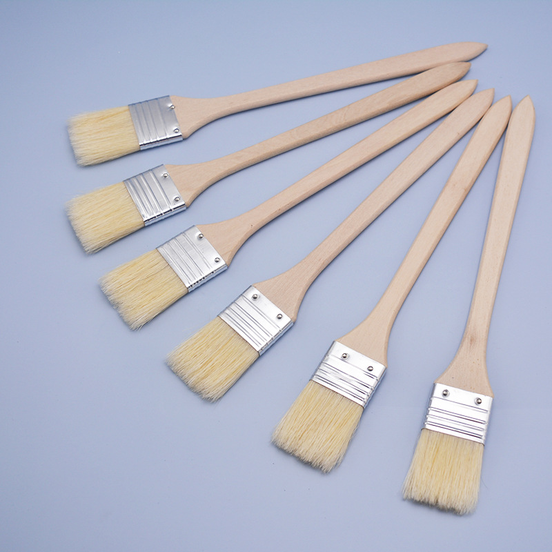 Selected board brushes, Chongqing pig bristle oil painting acrylic watercolor wall painting brushes, large brush row brushes, BBQ barbecue board brushes, cleaning brushes Application Scenario