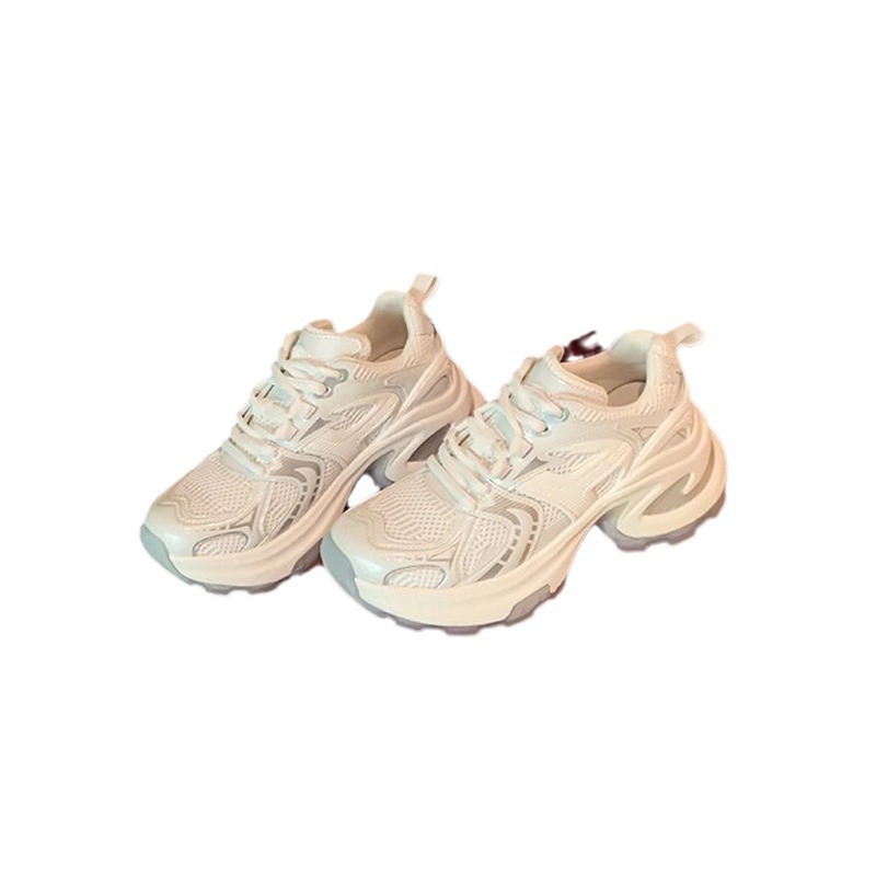 Grape Mother With 2024 Summer New Light Sports Shoes Breathable Mesh Surface Thick Sole Increase Daddy Shoes Female Item Picture