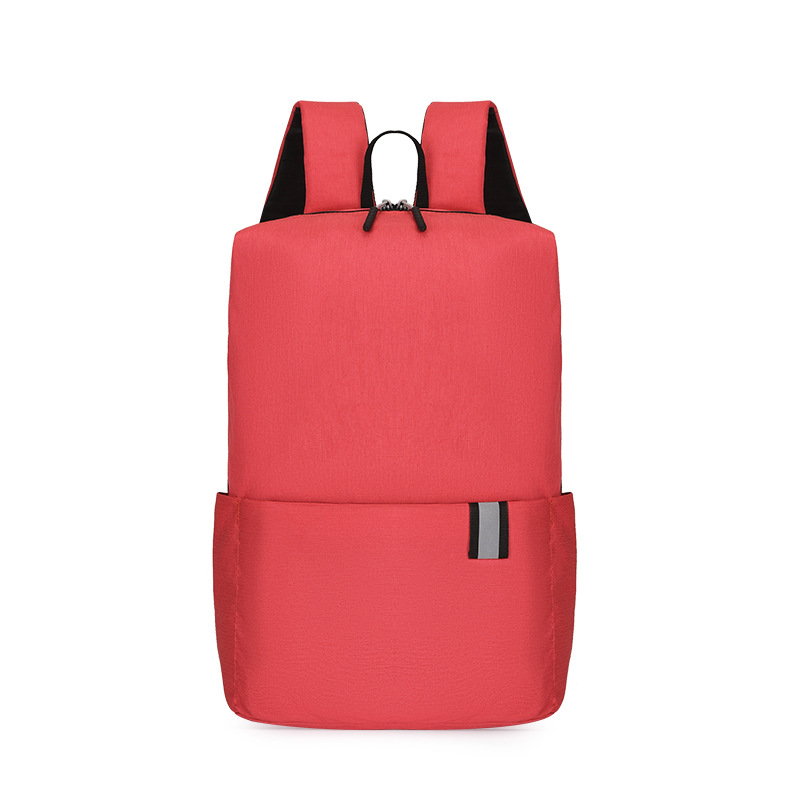 We can customize LOGO colorful backpacks, light travel bags for men and women, simple and fashionable school student schoolbags Item Picture