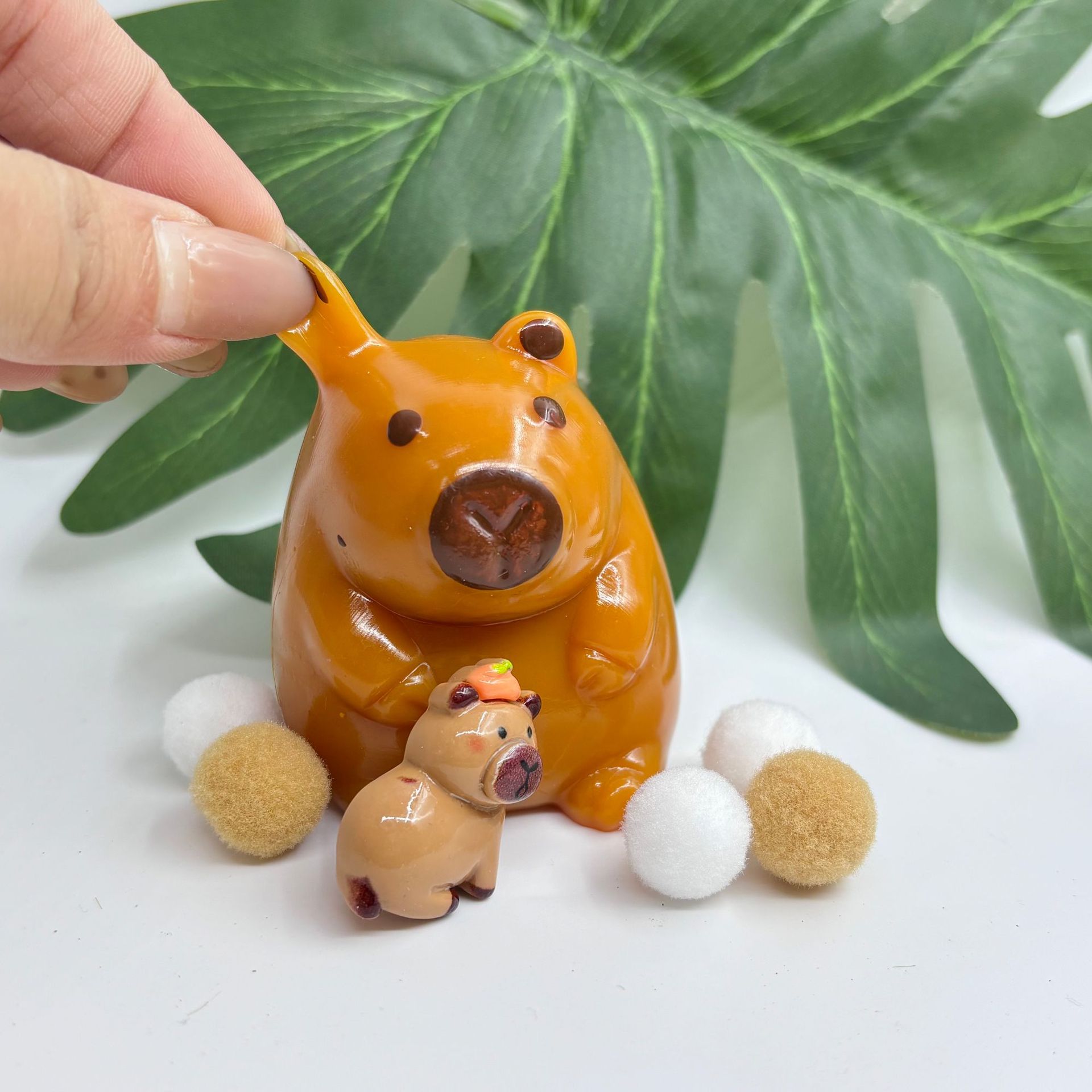 The new Kapibala Kneading Fun Healing soft rubber TPR slow Rebound feel stress-relieving toy is in stock Specification image