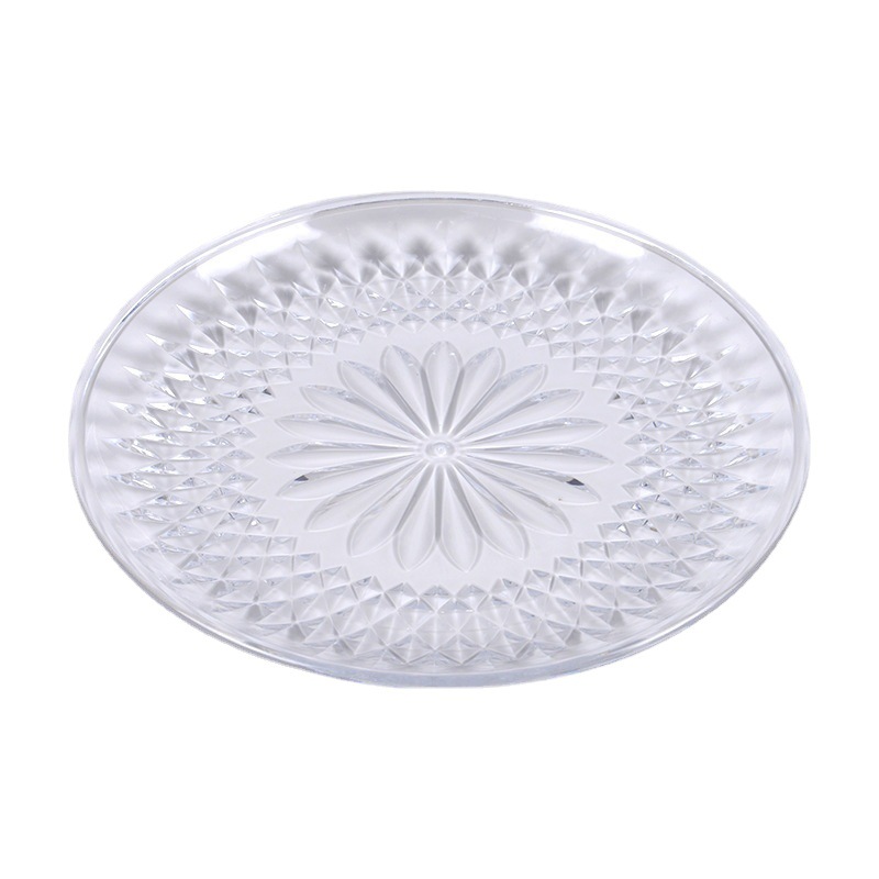 Acrylic Fruit Plate Ktv Fruit Plate Plastic Plate Bar Snack Plate Candy Transparent Dry Creative Home Item Picture
