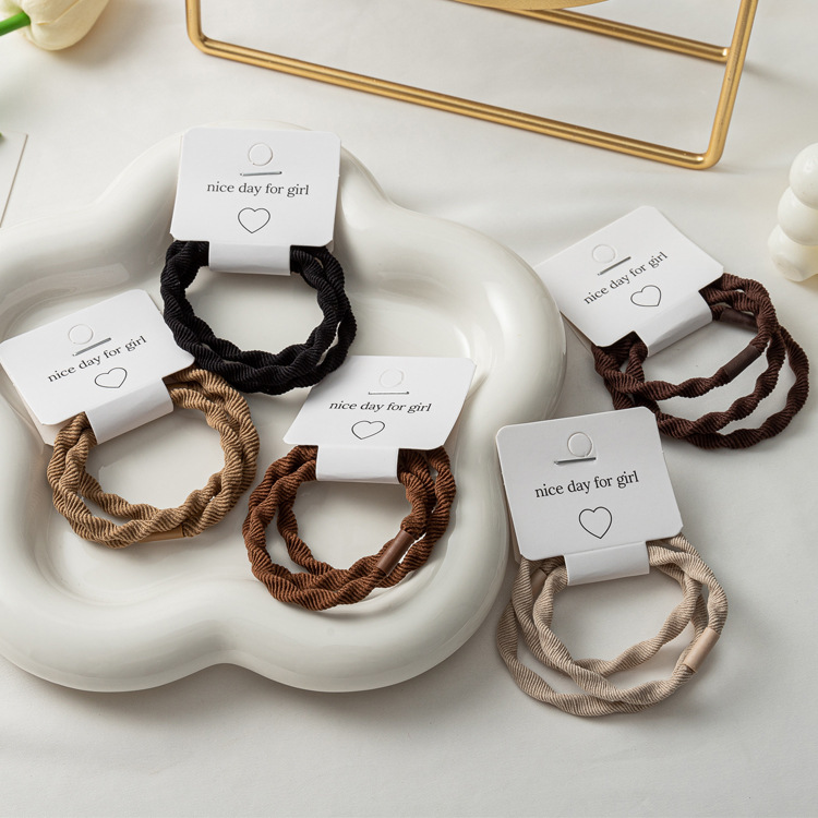【 Exclusive Event 】 Buy 1 and get 5 cards with free shipping. Wholesale of high-end Korean hair ties, hair bands and hair accessories. Basic hair ties, pleated and wavy hair ties, leather bands. Physical store