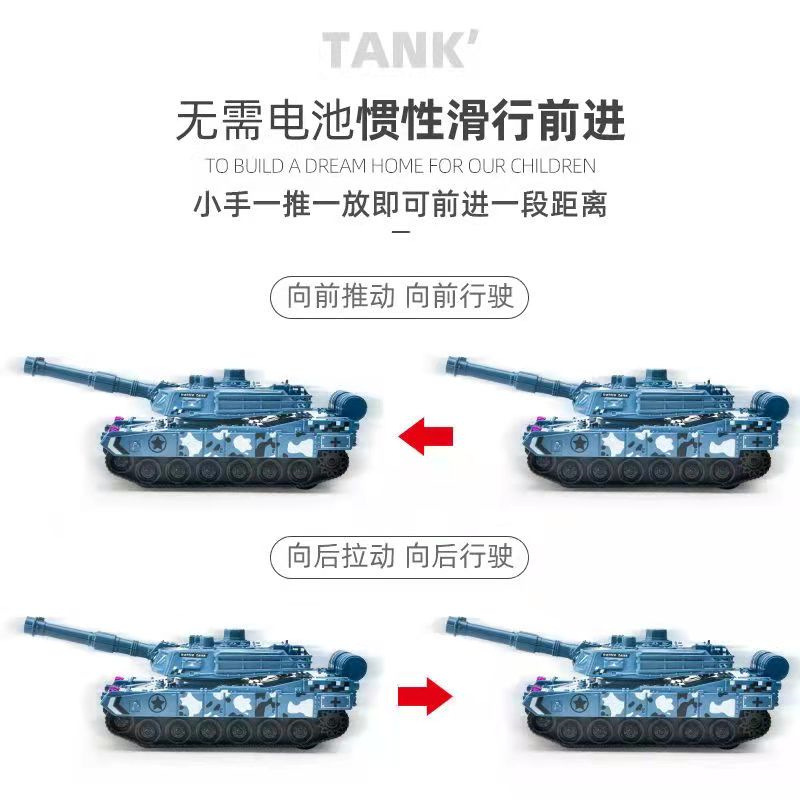 Wholesale of cross-border children's inertial toy cars, military tank models, boys' off-road vehicles and toy cars details Picture