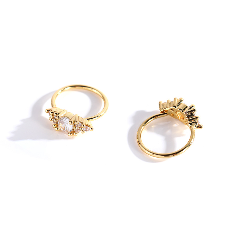 Personality Simple Diamond Diamond White Stone Nose Ring Niche Design Sense Metal Nose Accessories With Temperament Fashion Accessories Item Picture