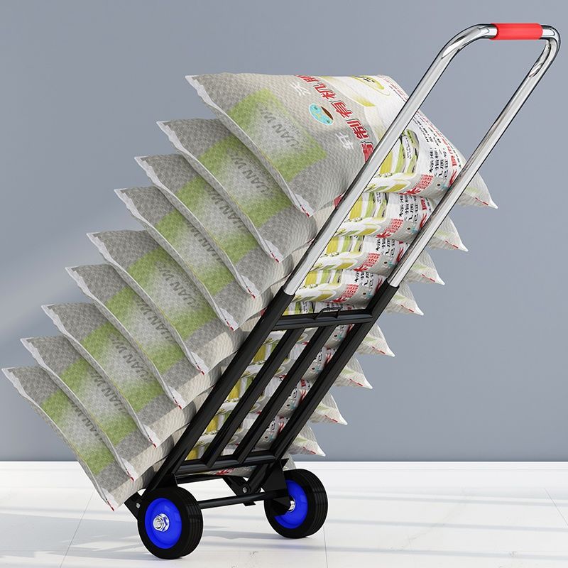 Small Trolley Folding Home Handling Trailer Shopping Trolley Light Portable Luggage Trolley Trolley Lorry Lorry details Picture