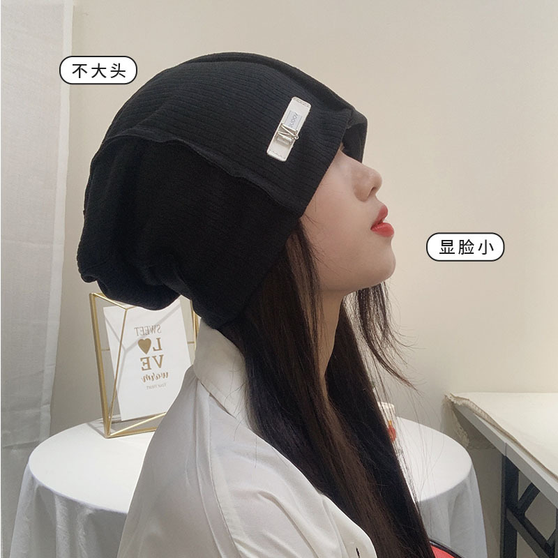 In autumn and winter, Japanese-style piles of hats, women's headscarves, cold hats that make the face look smaller, and laid-back style postpartum knitted woolen hats are trendy