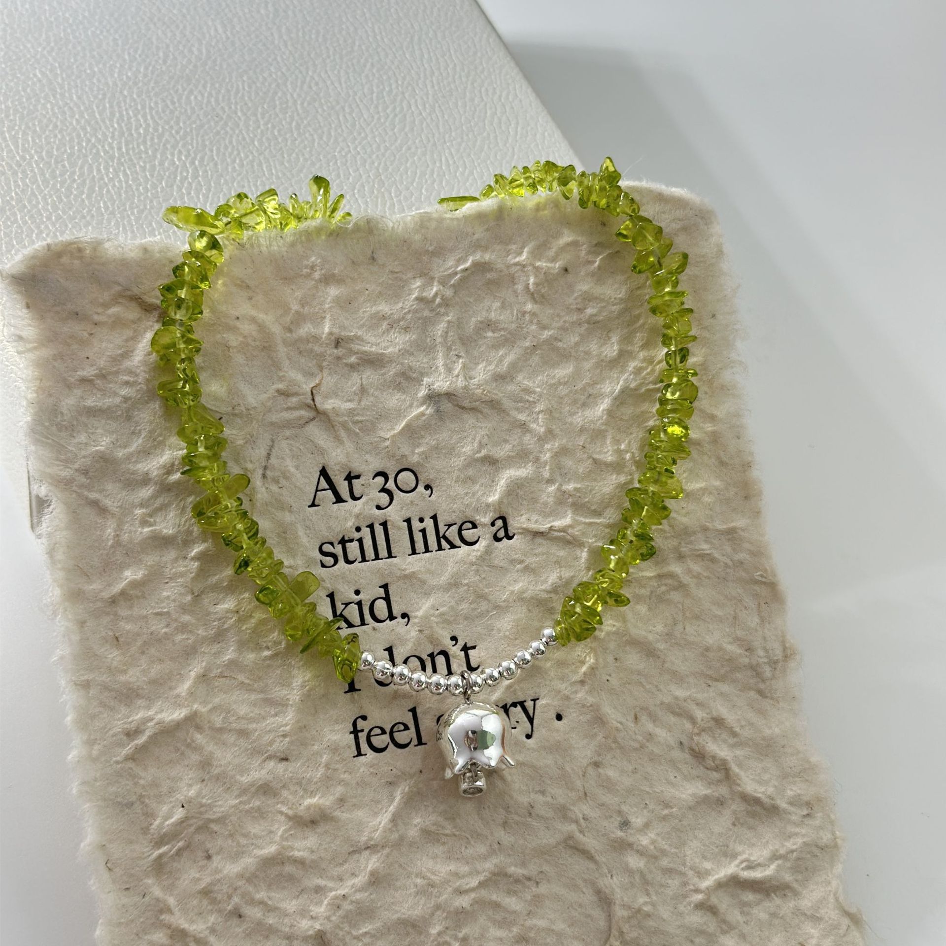 The Wizard of Oz series necklace for women, Baroque pearl necklace, light luxury, niche natural stone collarbone chain bracelet for women pic 6