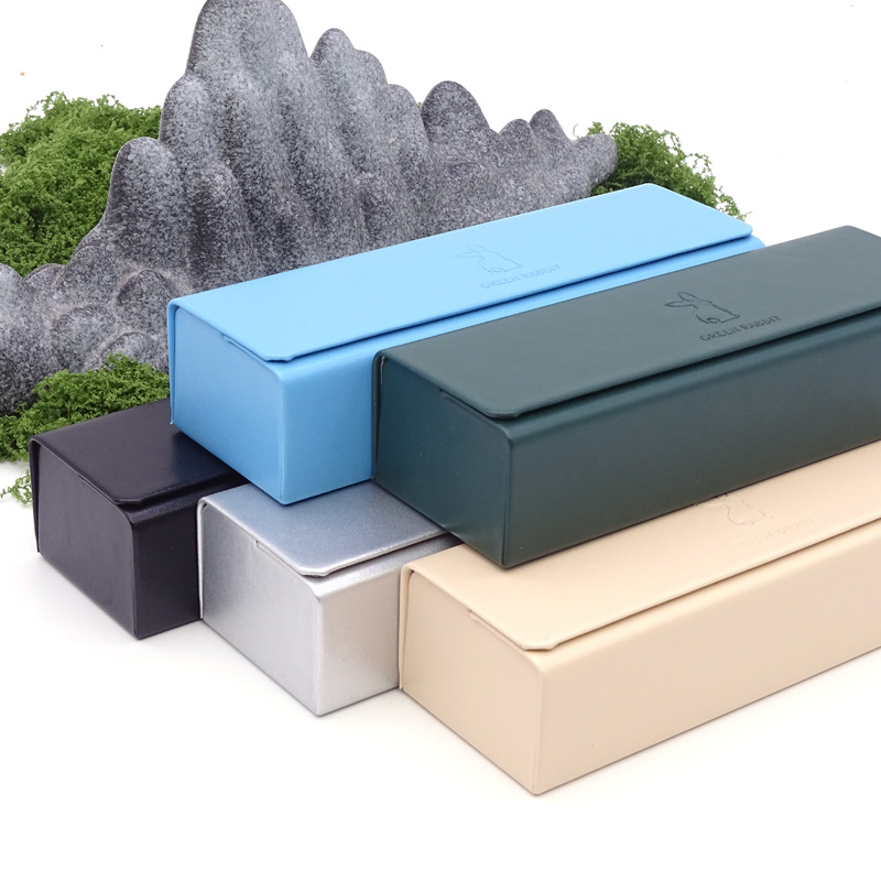 眼镜盒高颜值手工眼镜盒新款近视眼镜盒抗压学生用眼镜盒可印logo