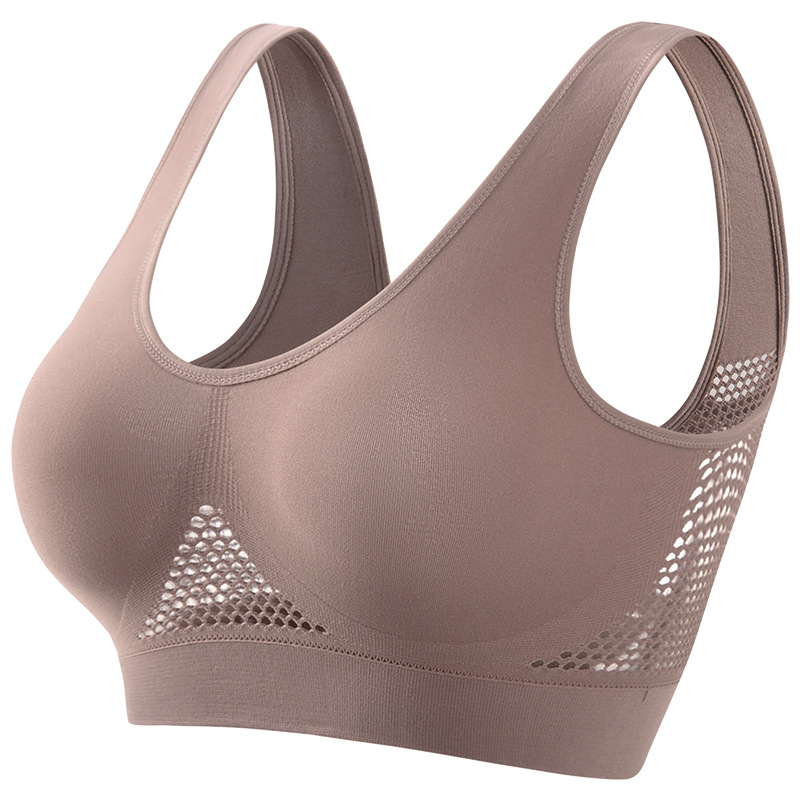 Sports Underwear Women's Small Chest Gather Fitness Running Yoga Beauty Vest Without Underwire Large Size Breathable Sports Bra Cover Item Picture