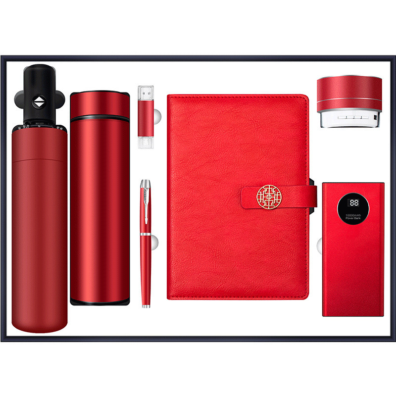 Business gift thermos cup notebook gift box set Creative practical company printed activities to send customers with hand gifts Item Picture