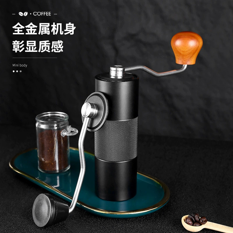Foreign Trade Hand Coffee Machine Portable Coffee Bean Grinder 5 Stars 6 Stars 7 Stars 420 Stainless Steel Core Hand Mill details Picture