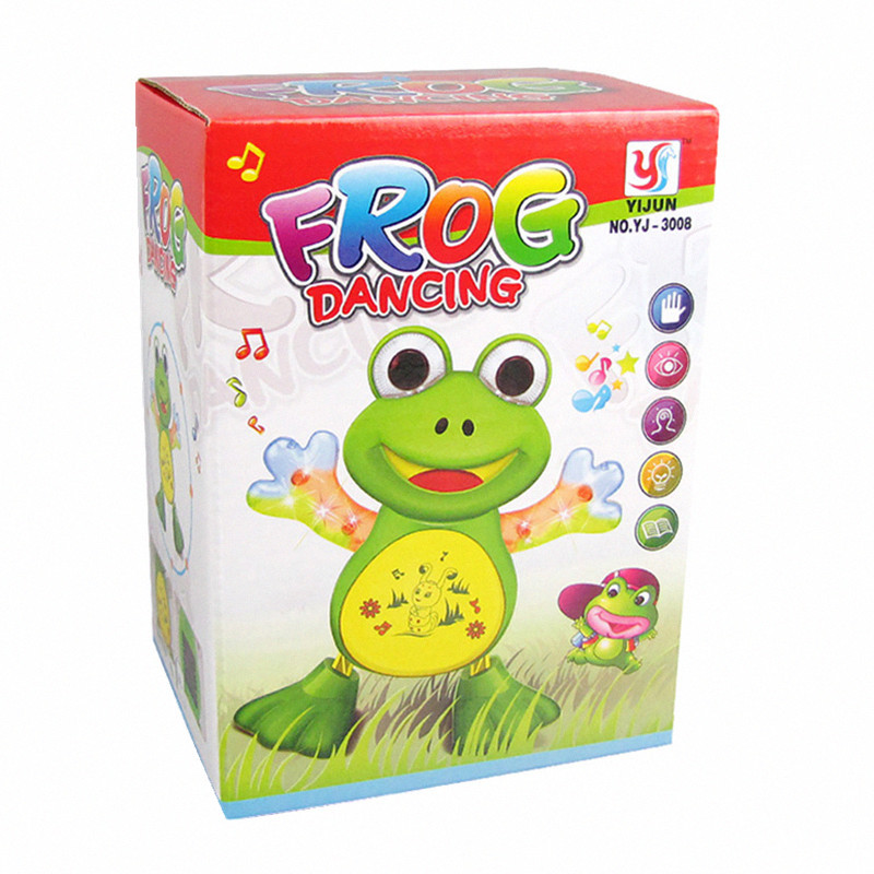 Electric light music dance swing little frog Park night market stalls children's toys foreign trade factory direct sales Item Picture