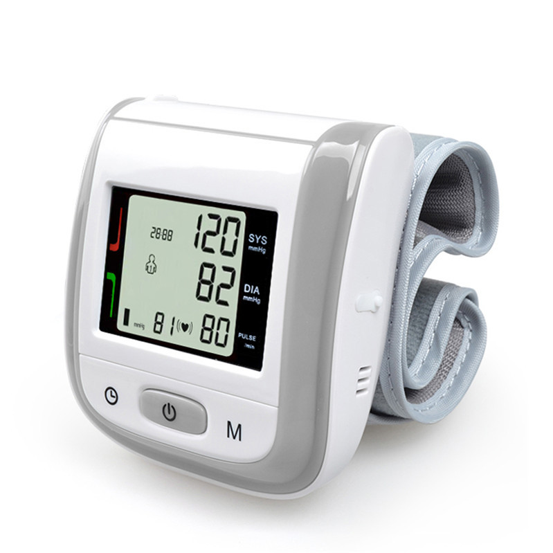 Cross-Border Wrist Electronic Blood Pressure Monitor Home No-Strip Portable Blood Pressure Monitor Automatic Pressure Measurement Blood Pressure Measurement Application Scenario
