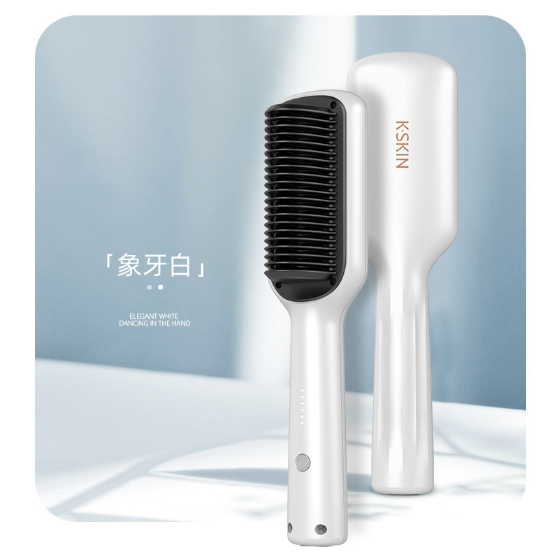 Golden Rice Straightening Comb Splint Does Not Hurt Hair Landing Electric Straight Curling Iron Manufacturers Direct Wholesale Cross-Border Application Scenario