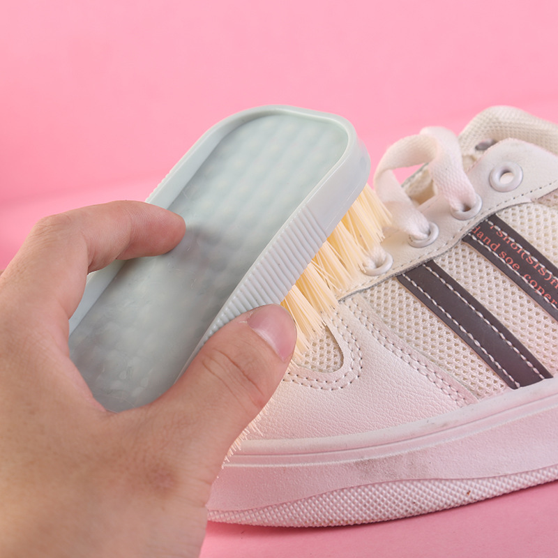 Daily Merchandise Shoe Brush Plastic Soft Hair Laundry Brush Cleaning Brush Home Color Shoe Brush Wholesale Cross-Border Application Scenario