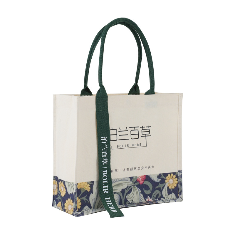 Canvas Tote Bag Custom Logo Thickened Large Capacity Shopping Canvas Bag Custom Blank Canvas Bag Item Picture