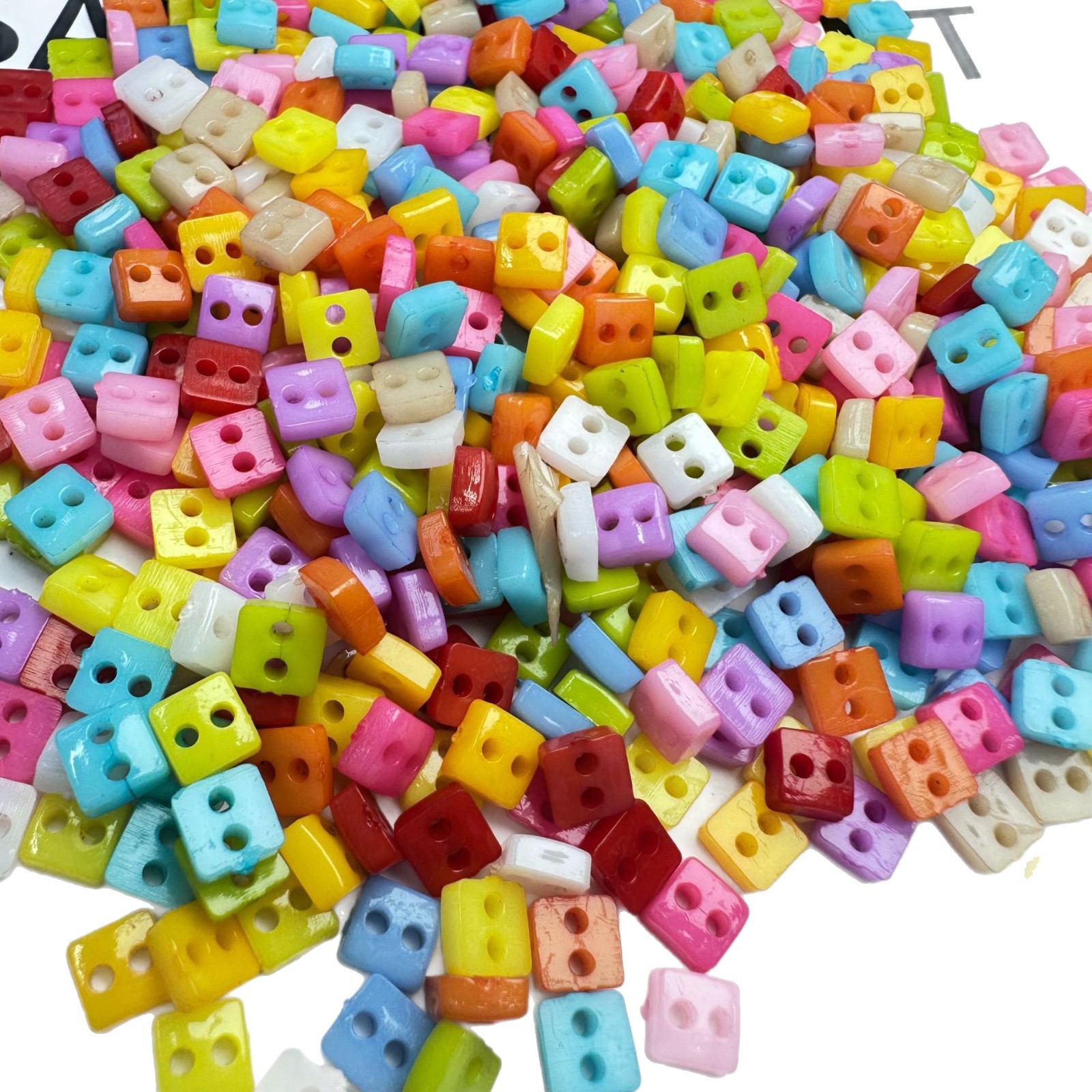 Factory direct sales of color bow ties, cartoon buttons, DIY candy-colored bow ties, plastic buttons Item Picture