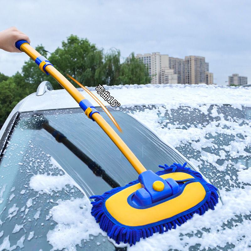 Car wash mop, no damage to car paint, a special soft bristle cleaning tool for cars, a retractable car brush, a dust removal and dusting tool details Picture