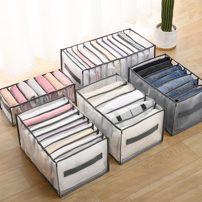 Household Wardrobe Jeans Drawer Type Storage Box Children's Clothes Underwear Organizer Storage Bag Jewelry Wholesale details Picture