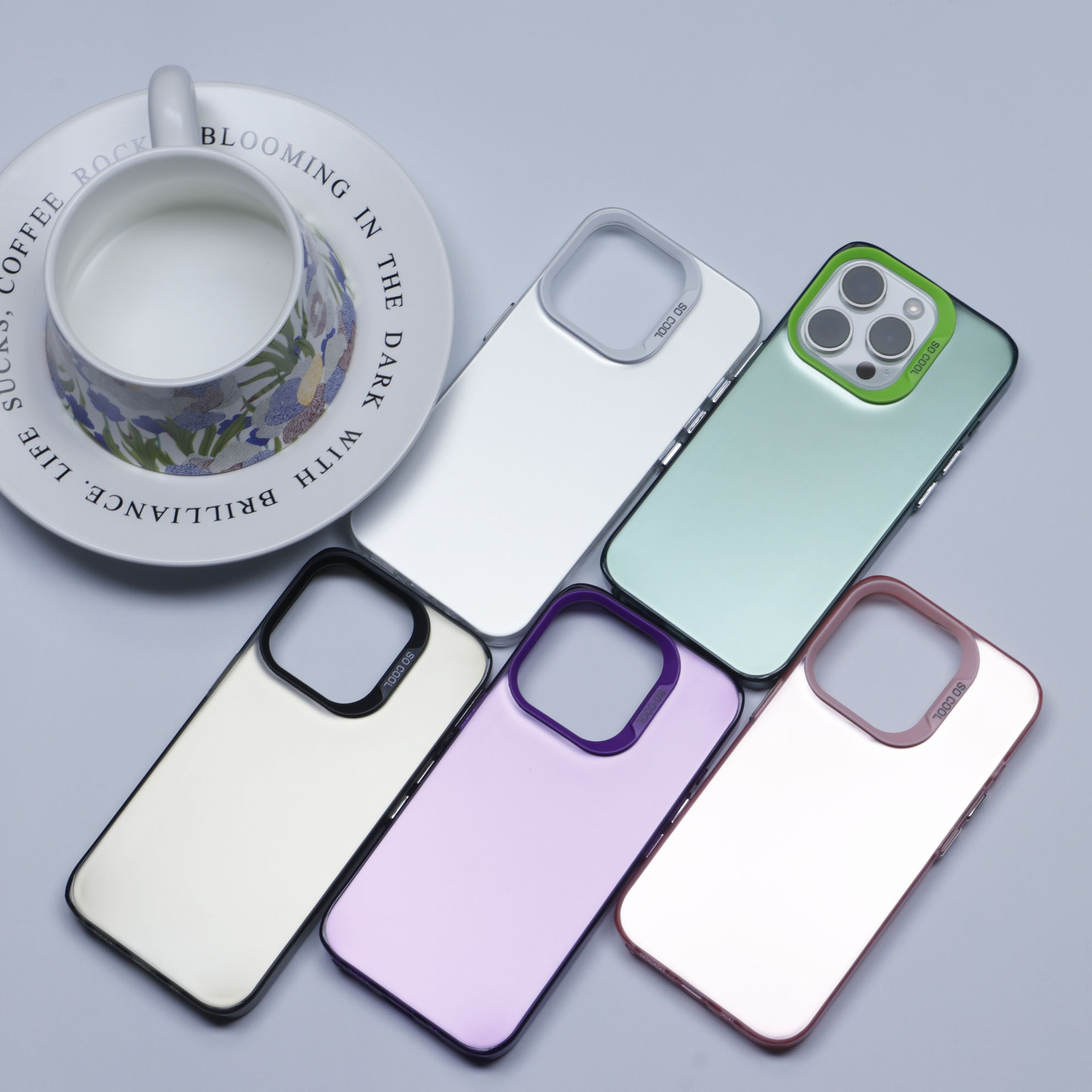 The new model is suitable for 12 iPhone 15 high-end phone cases, 14pro color silver simple matte finish, and 13promax shockproof IMD details Picture