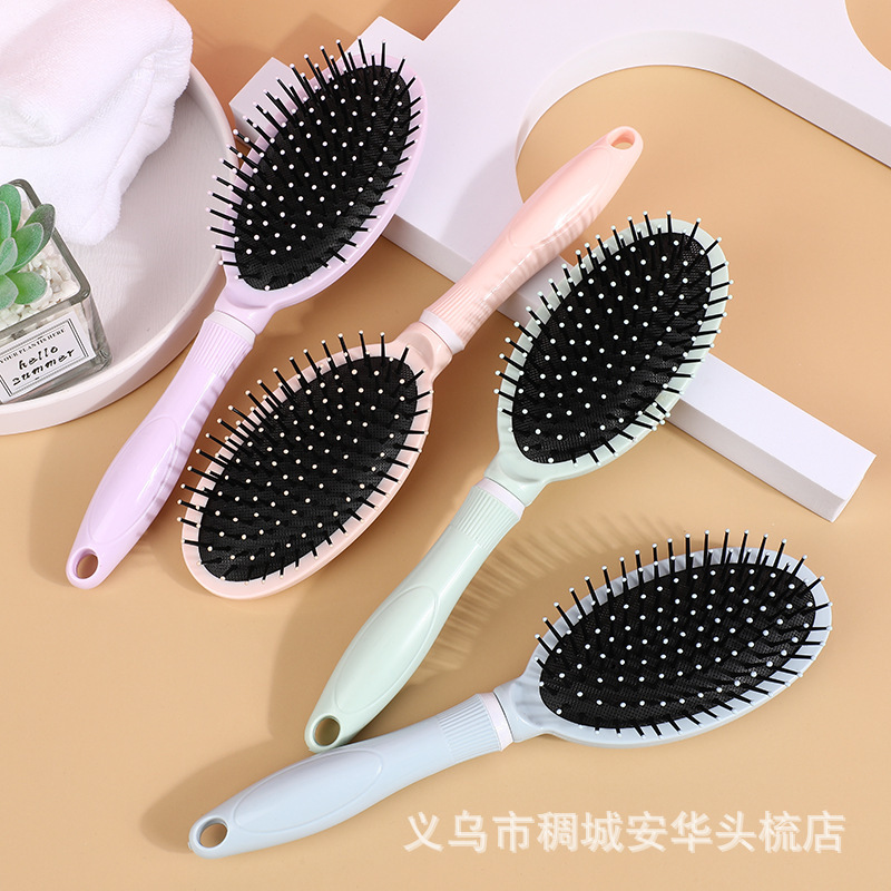 Fashion Color Air Cushion Massage Comb Long Hair Smooth Comb Memory Elastic Comb Tooth Anti-Static Comb Available Directly